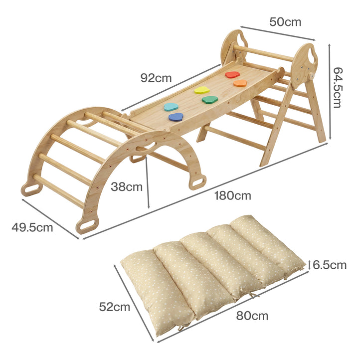 BoPeep Kids Climbing Toys Sets Toddler Toys Triangle Arch Climber Indoor