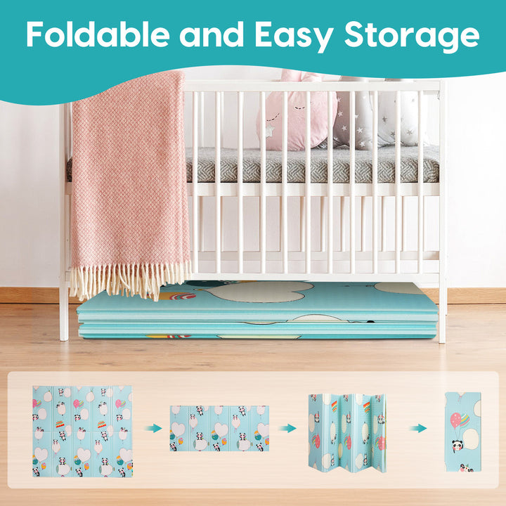 Kids Play Mat Baby Crawling Pad Floor Foldable XPE Foam Non-slip Carpet