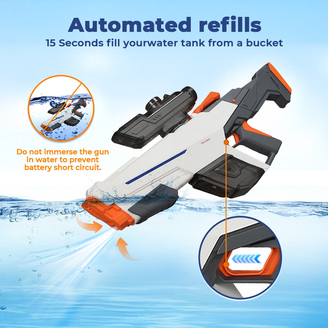 Electric Water Gun with LED Kids Toys Battle Automatic Blaster Outdoor Summer