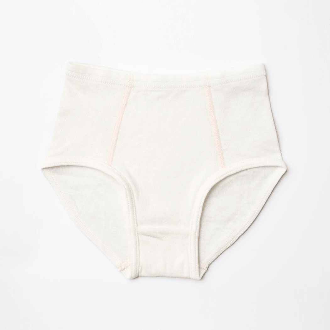 Angel Dept, daily, underware,kidsware 90 Angel Dept Organic Cotton Kids  Underwear White Briefs  - Girl