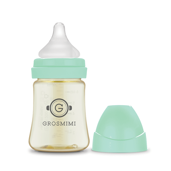 Grosmimi Aqua Green Grosmimi PPSU Feeding Bottle 200ml (Newborn)