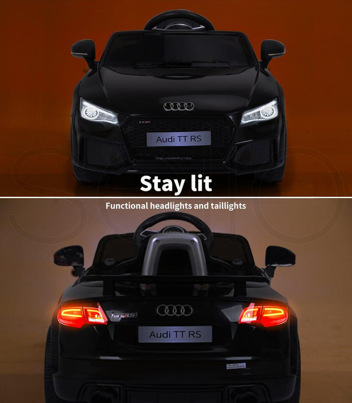 Lupipop Ride On Cars Audi Ride-On Car - Licensed Electric Toy with Remote Control Black
