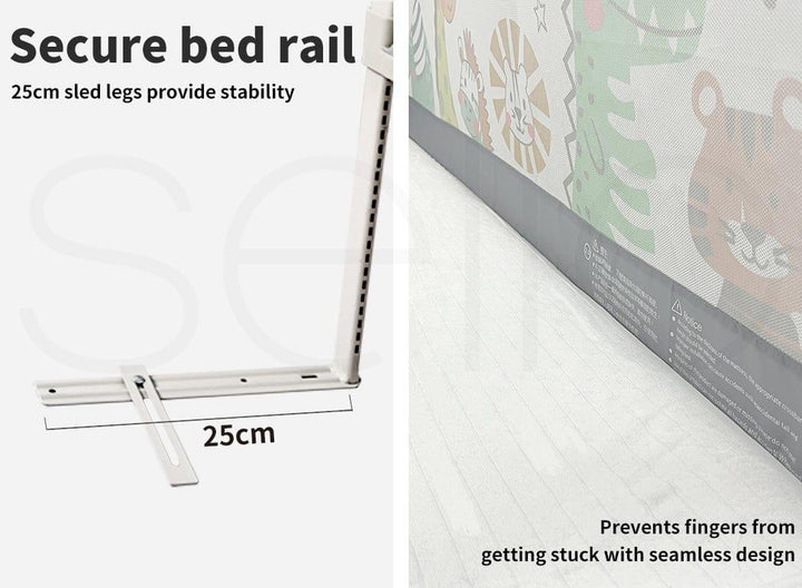 BoPeep Bed Rail Baby Adjustable Folding Safety Bed Rail Set