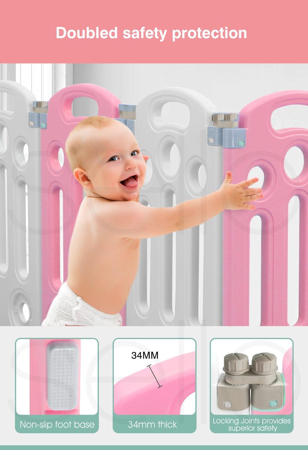 BoPeep Playpen Baby Playpen with Safety Gates