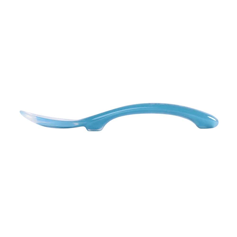 Beaba Beaba Silicone Suction Divided Plate & Spoon - Blue