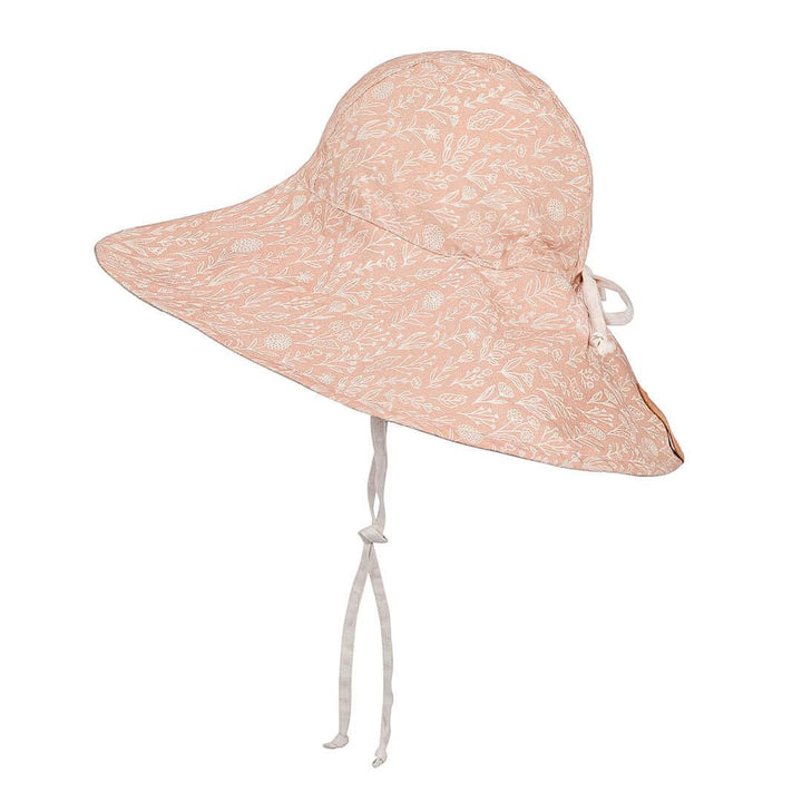 Bedhead Hats S Bedhead Girls Wide- Brimmed Sun Bonnet Hat- Freya/Flax