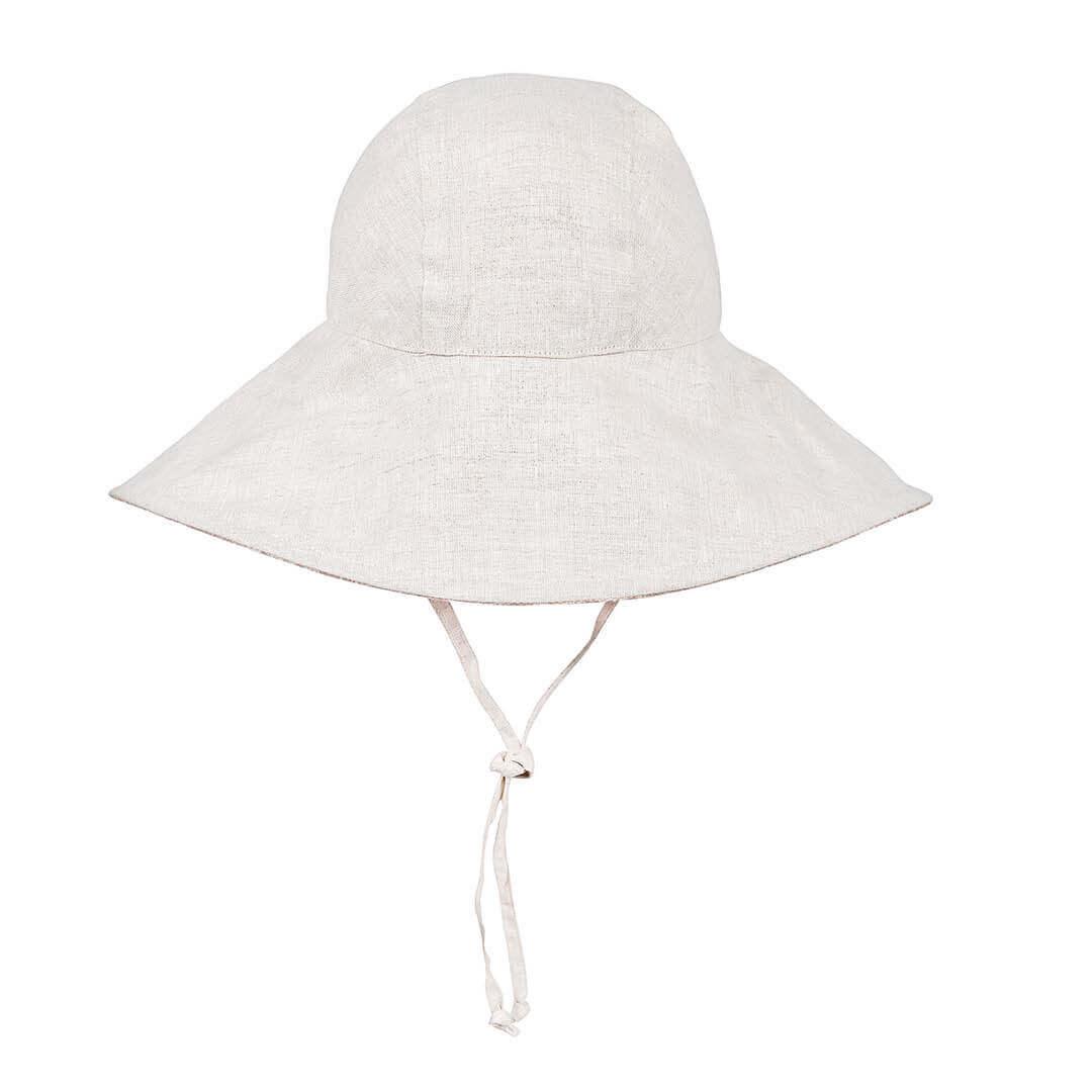 Bedhead Hats S Bedhead Girls Wide- Brimmed Sun Bonnet Hat- Freya/Flax