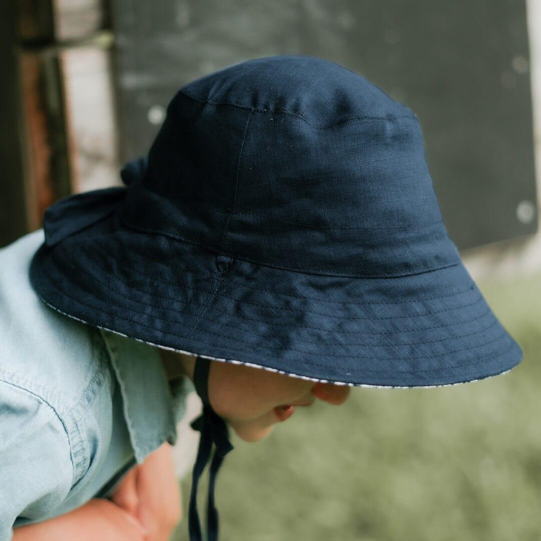 Bedhead Hats L Bedhead Heritage Reversible Explorer Hat- Shibori/Indigo