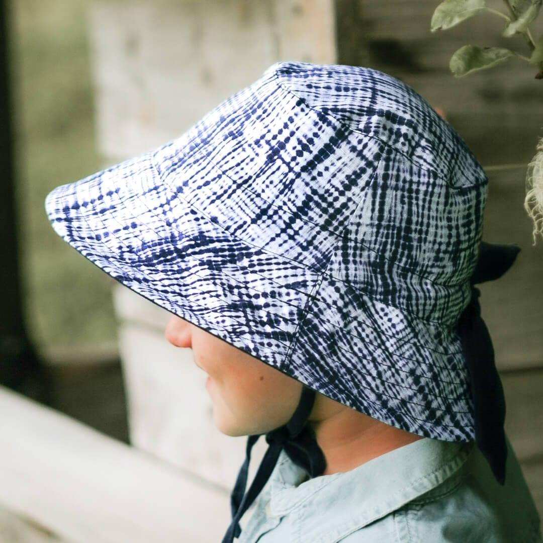 Bedhead Hats L Bedhead Heritage Reversible Explorer Hat- Shibori/Indigo