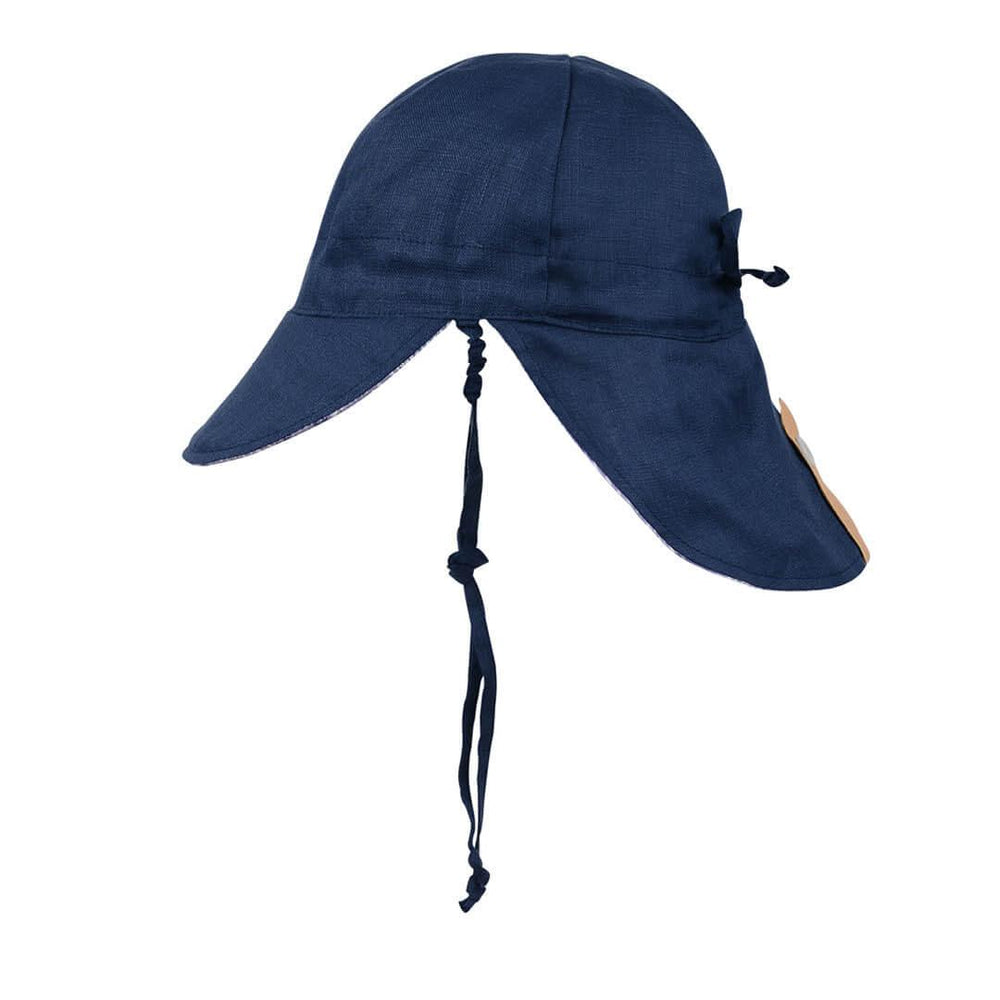 Bedhead Hats XS Bedhead Reversible Baby Flap Sun Hat-Norman/Indigo