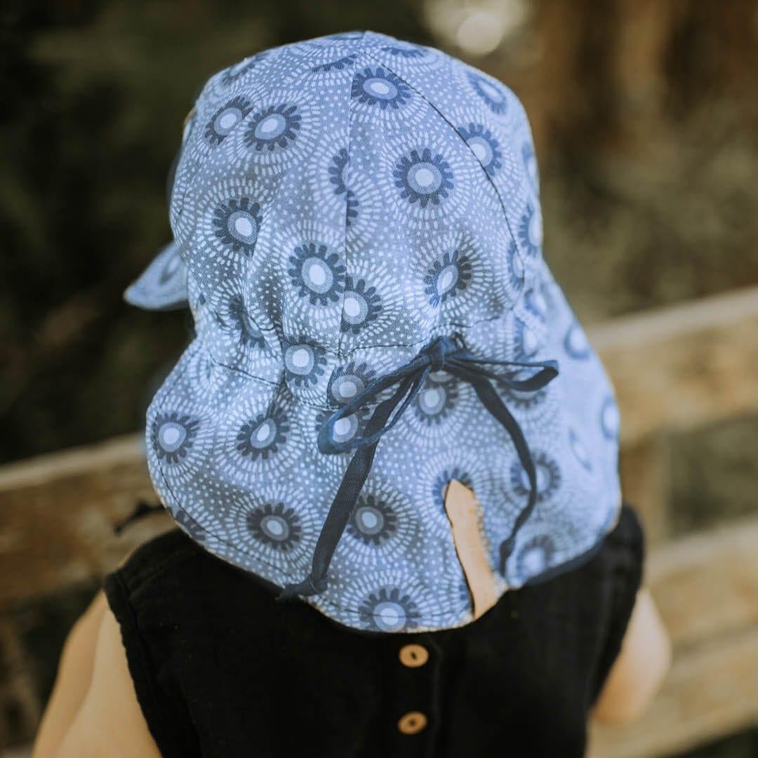 Bedhead Hats XS Bedhead Reversible Baby Flap Sun Hat-Norman/Indigo