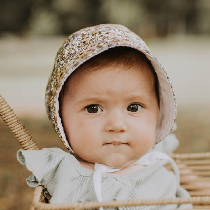 Bedhead Hats M Bedhead Reversible Bonnet Hat- Winnie/Blanc