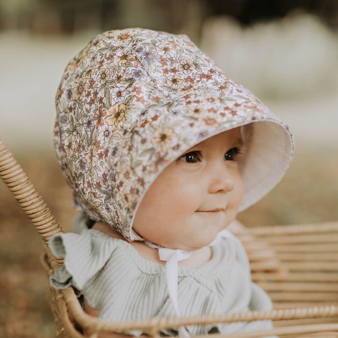 Bedhead Hats M Bedhead Reversible Bonnet Hat- Winnie/Blanc