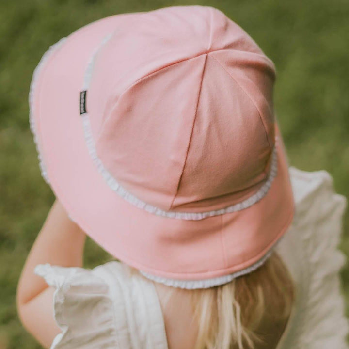 Bedhead Hats Bedhead Toddler Bucket Hat - Blush Ruffle Trim