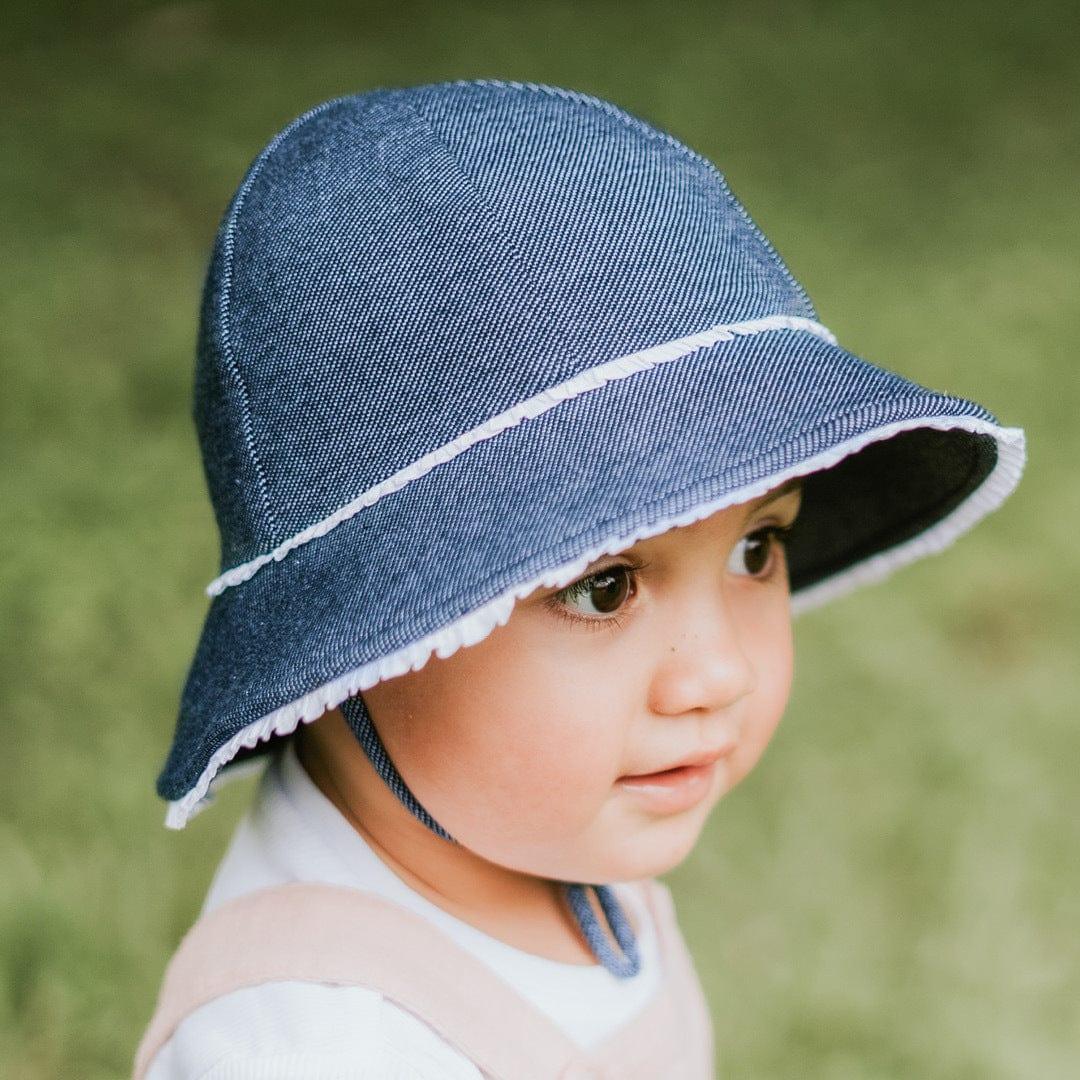 Bedhead Hats S Bedhead Toddler Bucket Hat - Denim Ruffle Trim