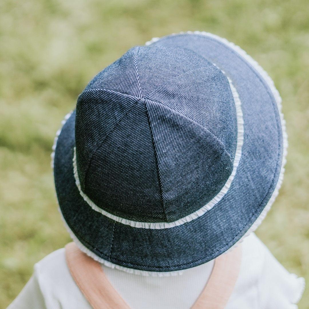 Bedhead Hats S Bedhead Toddler Bucket Hat - Denim Ruffle Trim