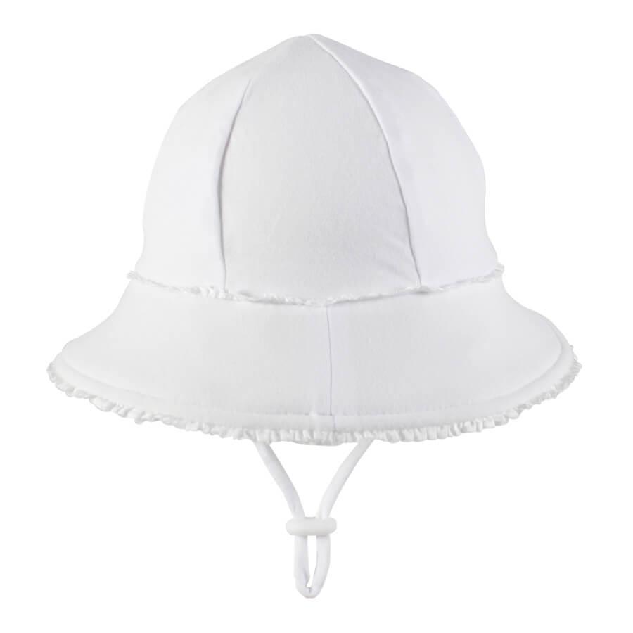 Bedhead Hats Bedhead Toddler Bucket Hat - White Ruffle Trim