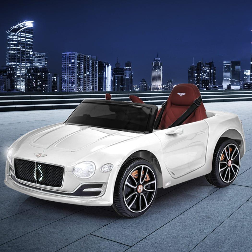 Lupipop Ride On Cars Bentley Ride-On Car with Remote Control and Electric Motor White