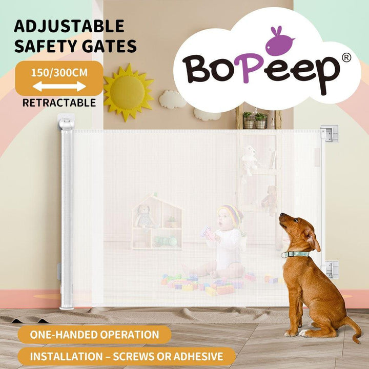 BoPeep Bopeep Baby Safety Gates Adjustable Retractable Doorways Guard