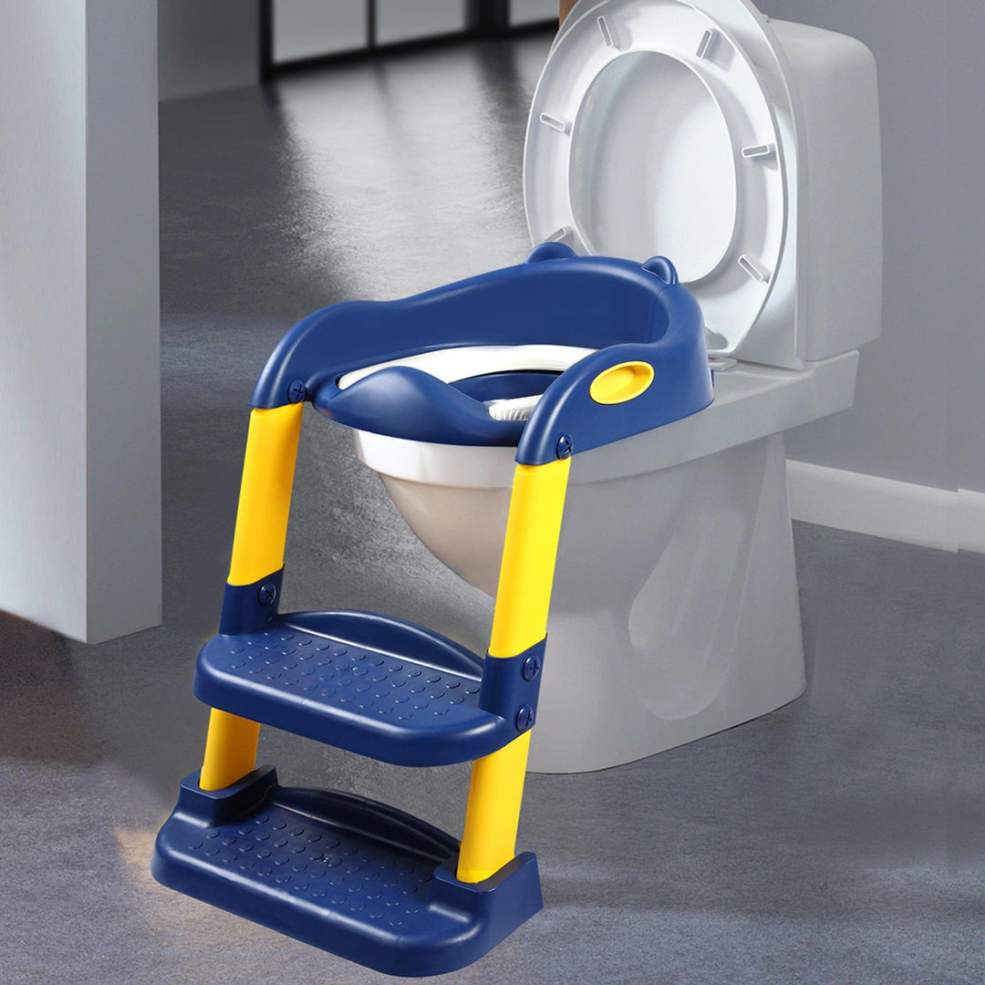 BoPeep BoPeep Kids Toilet Ladder Toddler Training Step Stool Blue