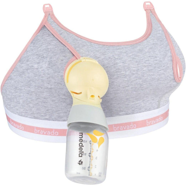 Bravado S Bravado Clip And Pump Hands Free Nursing Bra Accessory Dove Heather