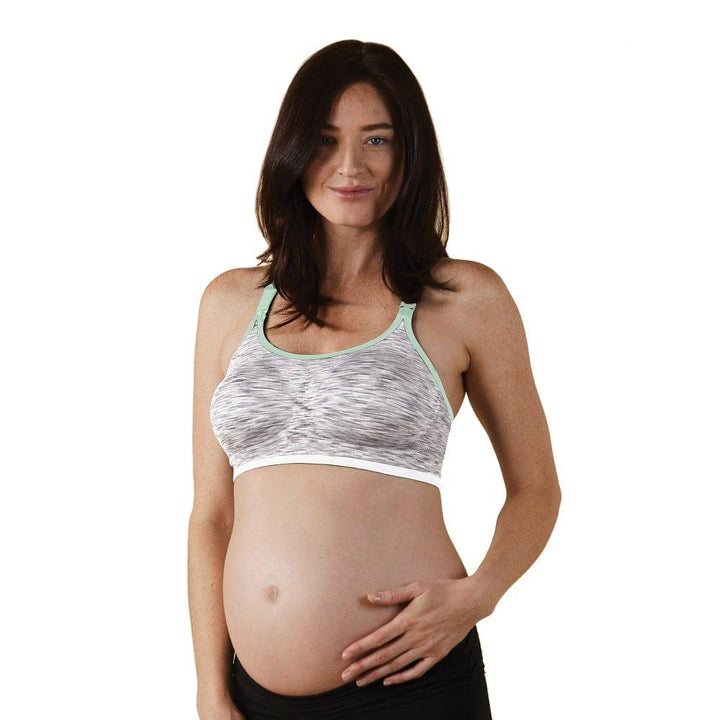 Bravado Bravado Seamless Rhythm Nursing Bra White Grey Spacedye