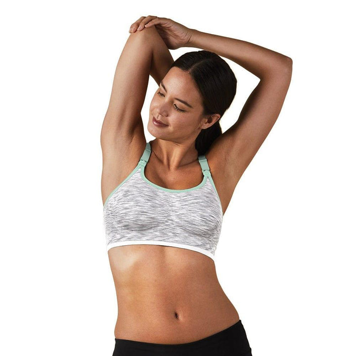 Bravado Bravado Seamless Rhythm Nursing Bra White Grey Spacedye