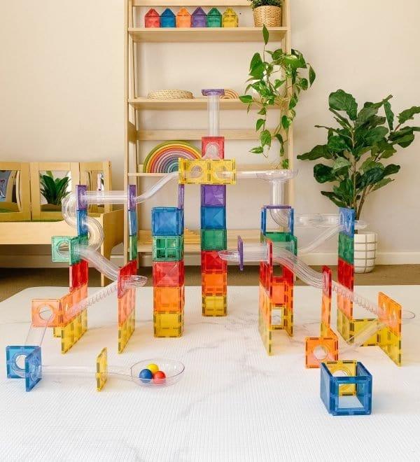 Connetix Tiles Toys Connetix Tiles 92 Piece Ball Run Pack