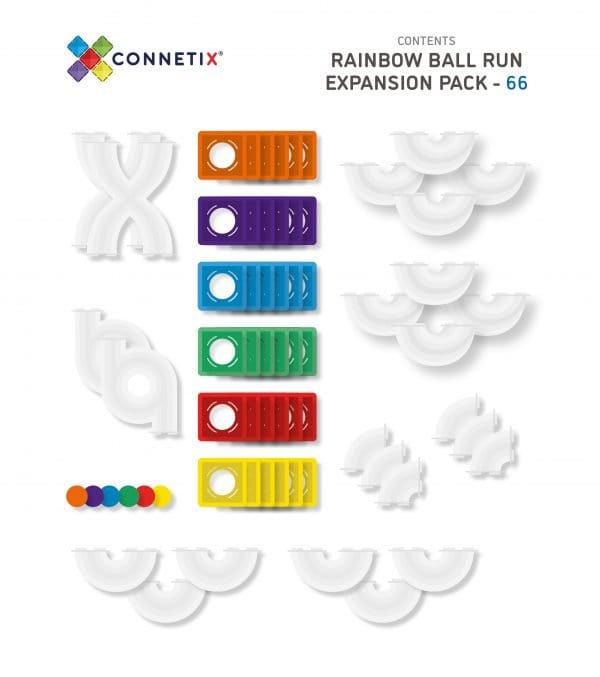 Connetix Tiles Connetix Tiles 66 pc Ball Run Expansion Pack