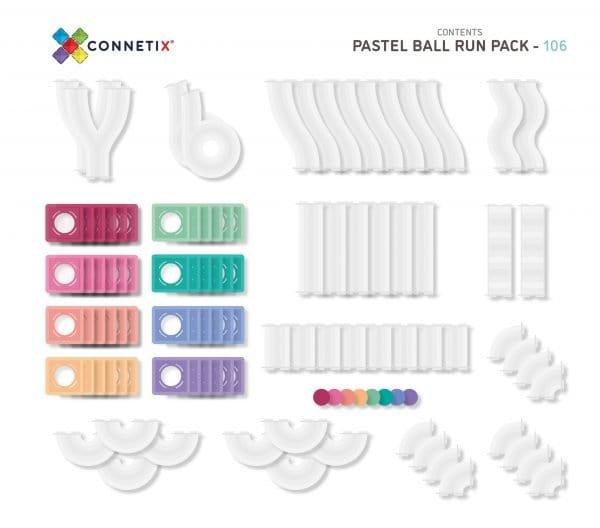 Connetix Tiles Connetix Tiles 106 Piece Pastel Ball Run Pack