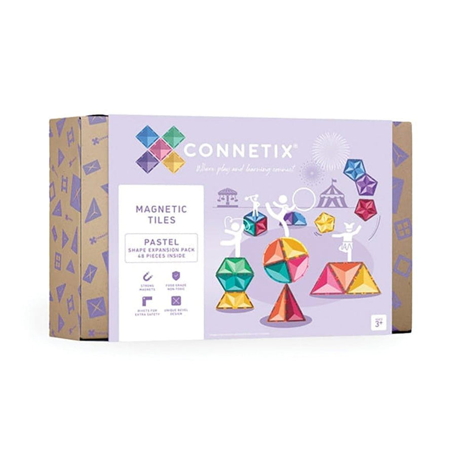 Connetix Tiles Connetix Tiles Pastel Shape Expansion Pack 48 pc