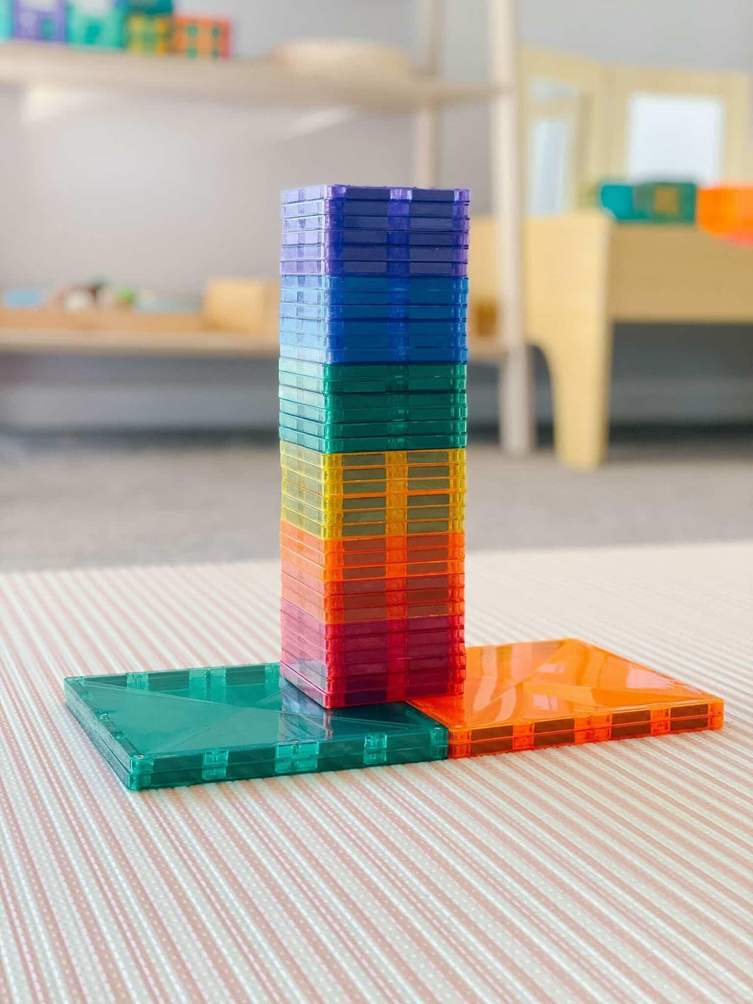 Connetix Tiles Connetix Tiles Rainbow 40 Piece Square Pack