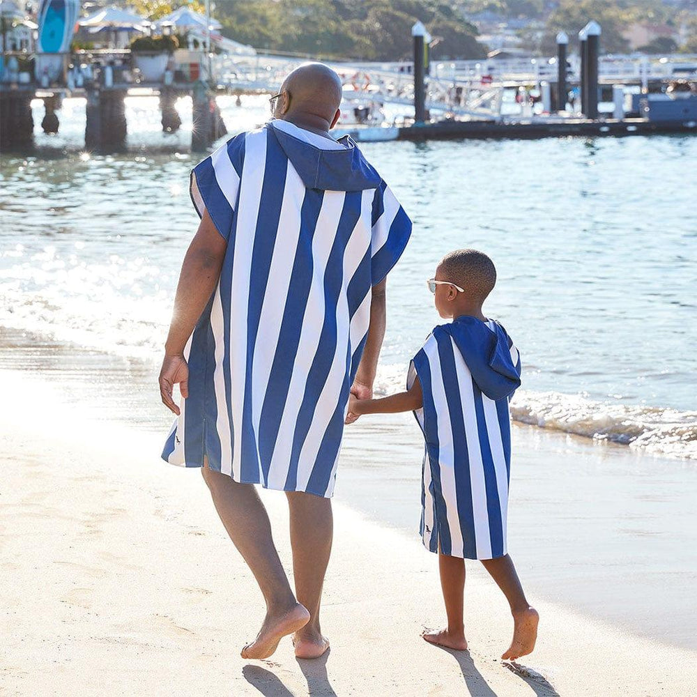 Dock & Bay Dock & Bay Adult Poncho Hooded Towel | Cabana Collection | Whitsunday Blue