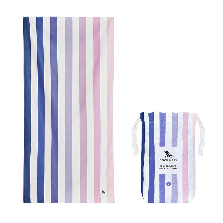 Lupipop Dock & Bay Beach Towel Cabana Collection L | Quick Dry | Dusk To Dawn