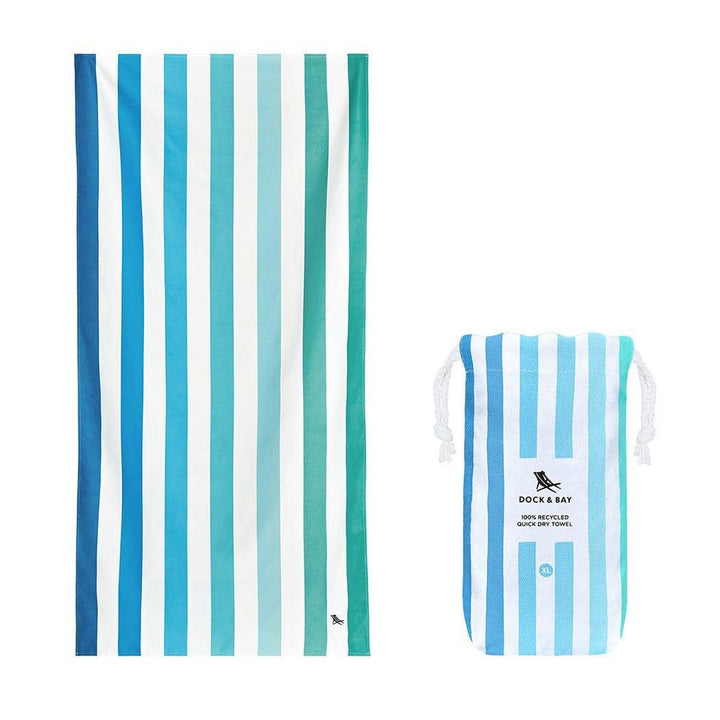 Lupipop Dock & Bay Beach Towel Cabana Collection XL | Quick Dry | Endless River