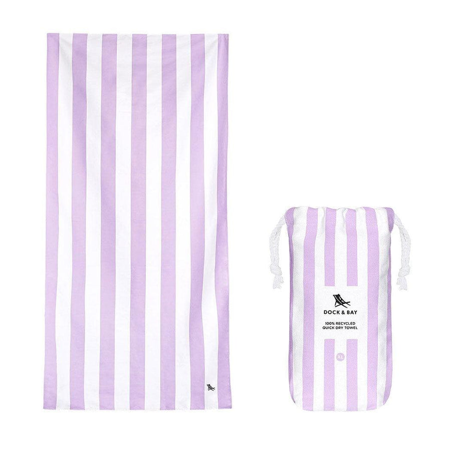 Lupipop Dock & Bay Beach Towel Cabana Collection XL | Quick Dry | Lombok Lilac