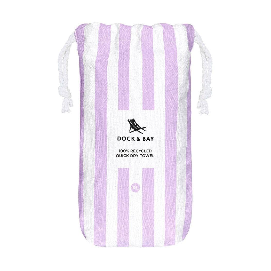 Lupipop Dock & Bay Beach Towel Cabana Collection XL | Quick Dry | Lombok Lilac