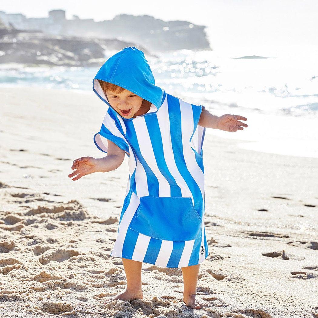 Dock & Bay Dock & Bay KIDS Poncho Hooded Towel -Mini Cabana Collection-Bondi Blue