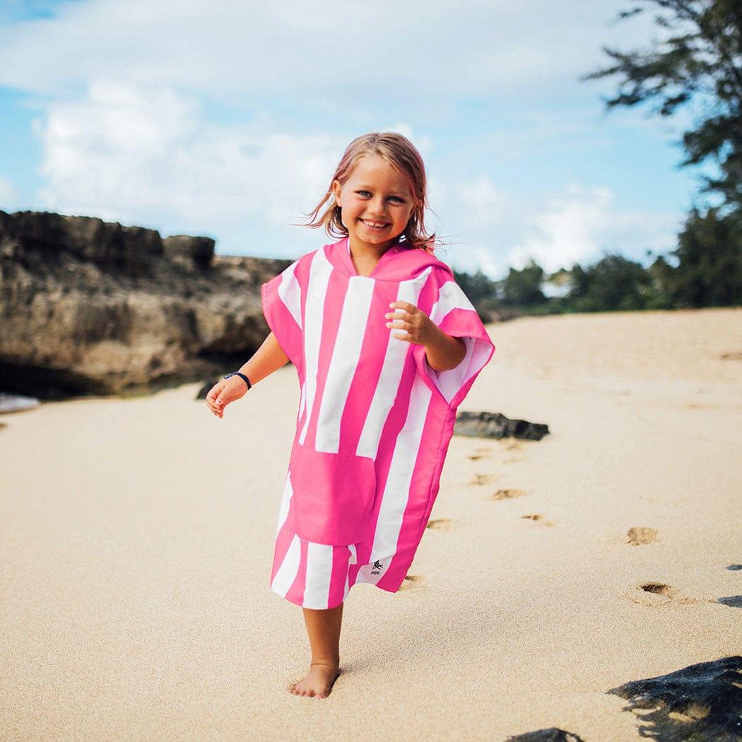 Dock & Bay Dock & Bay KIDS Poncho Hooded Towel -Mini Cabana Collection-Phi Phi Pink