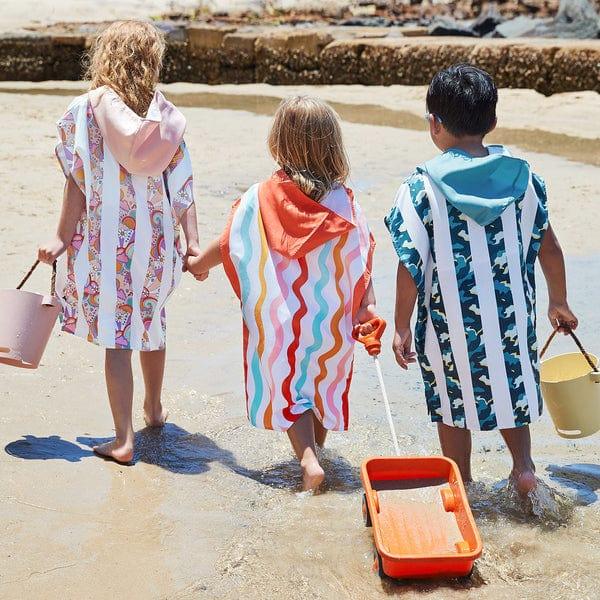 Dock & Bay Copy of Dock & Bay KIDS Poncho Hooded Towel - Squiggle Face