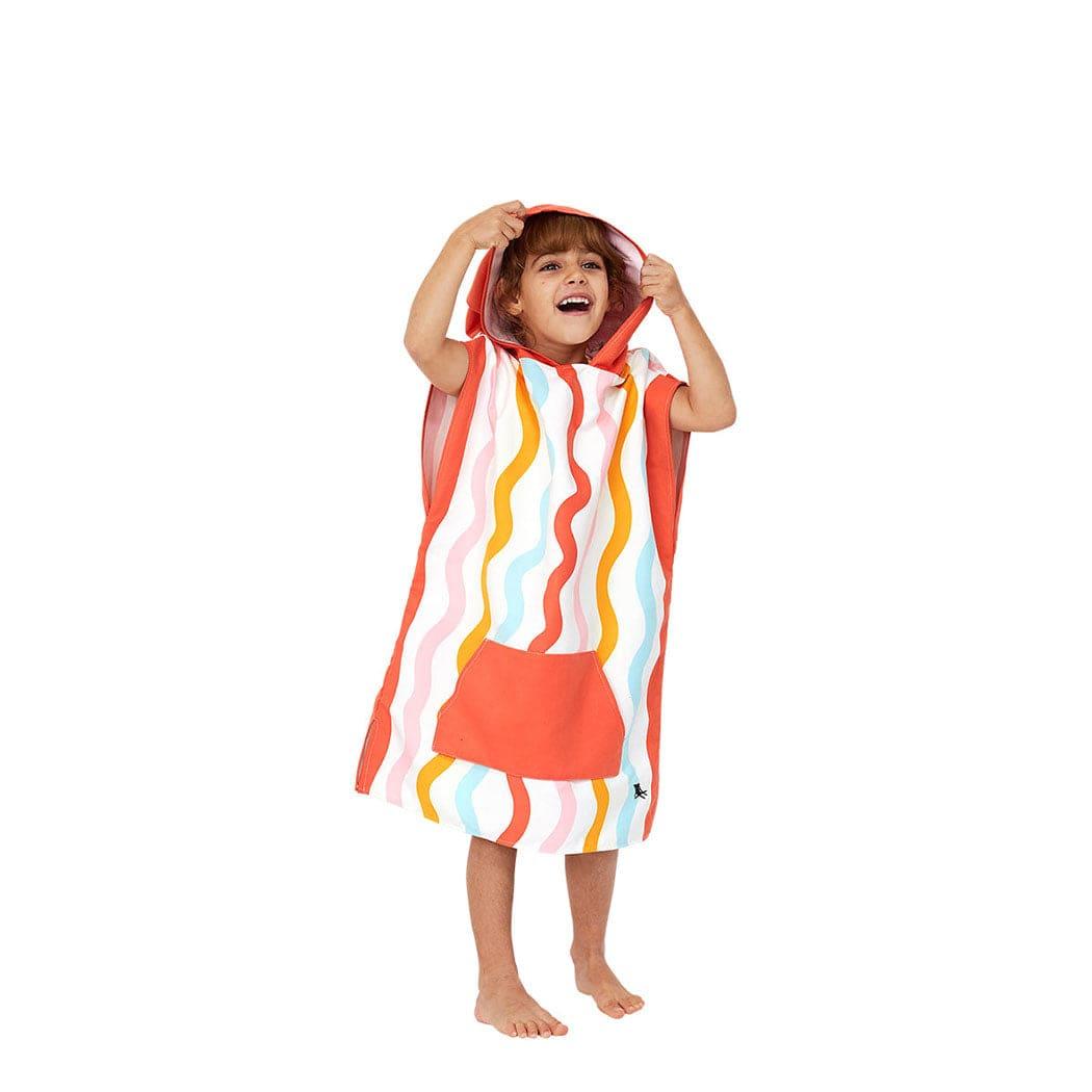 Dock & Bay Copy of Dock & Bay KIDS Poncho Hooded Towel - Squiggle Face