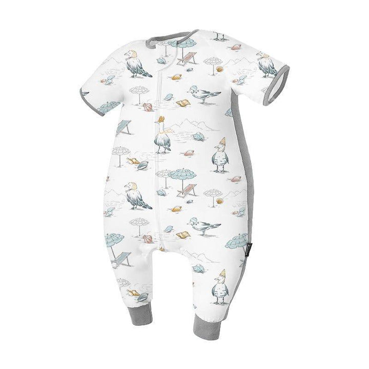 Domiamia Seagull Party / L (90-105cm) Domiamia Bamboo Short Sleeve Sleep Sack with Feet - 0.6 Tog