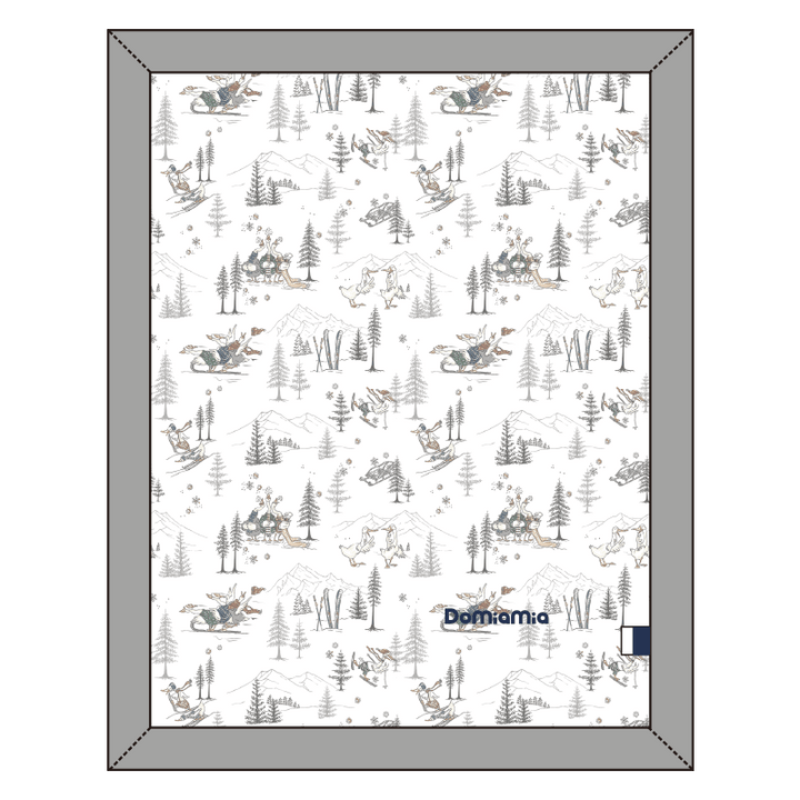 Domiamia Blanket Snowy Mountains Domimia Thick Padded Minky Dot Cotton Kids Blanket 2.5tog-Limited Edition