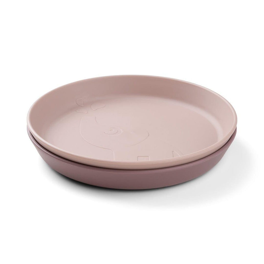 Done by Deer Done by Deer Kiddish Raffi Plate 2 Pack-Power Pink