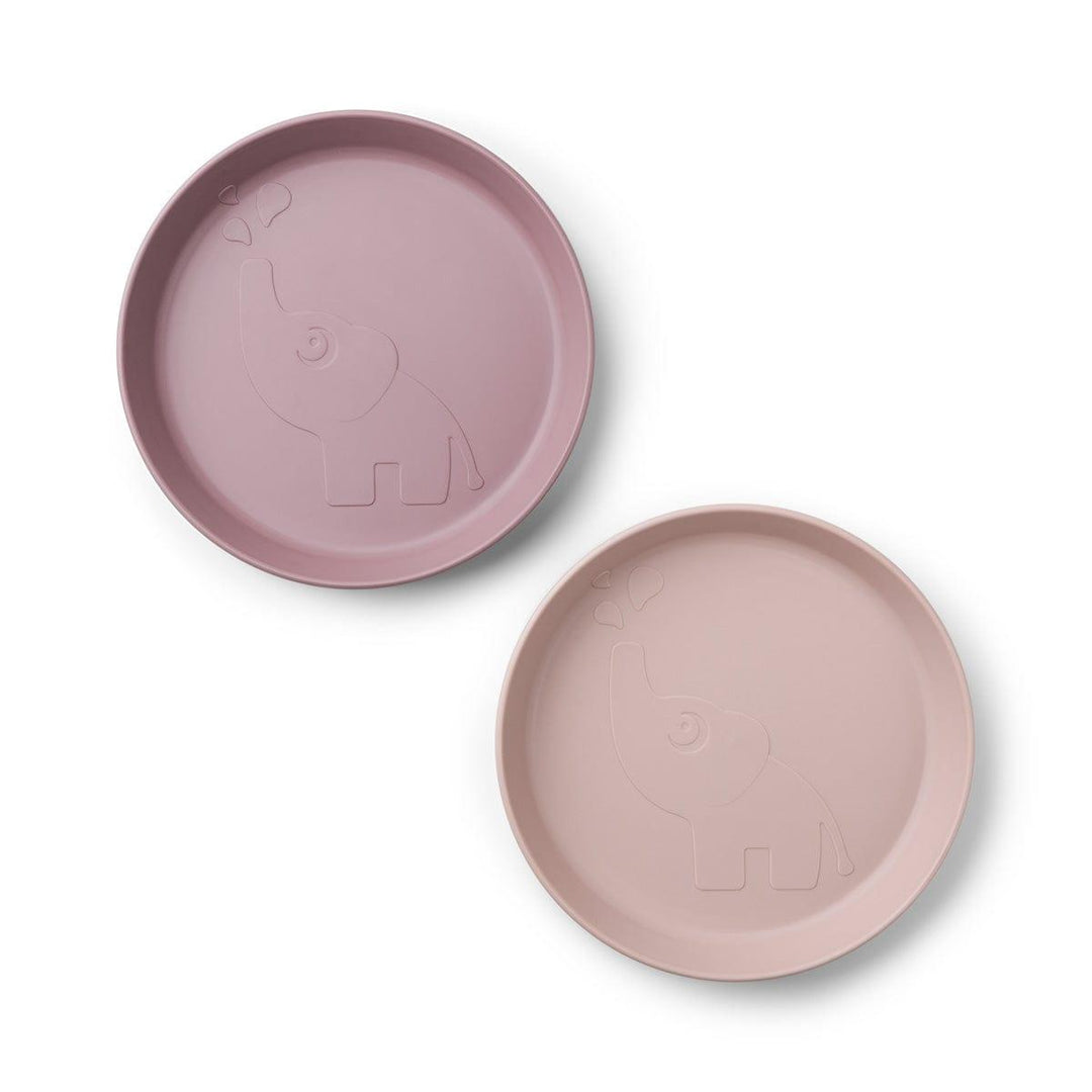 Done by Deer Done by Deer Kiddish Raffi Plate 2 Pack-Power Pink