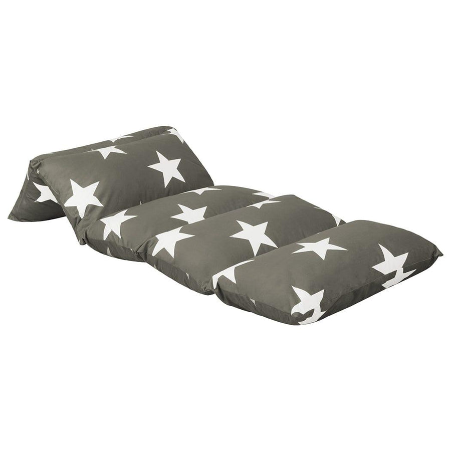 DreamZ Medium / Grey Dreamz Foldable Mattress Kids Pillow Bed Cushion Sofa Chair Lazy Couch