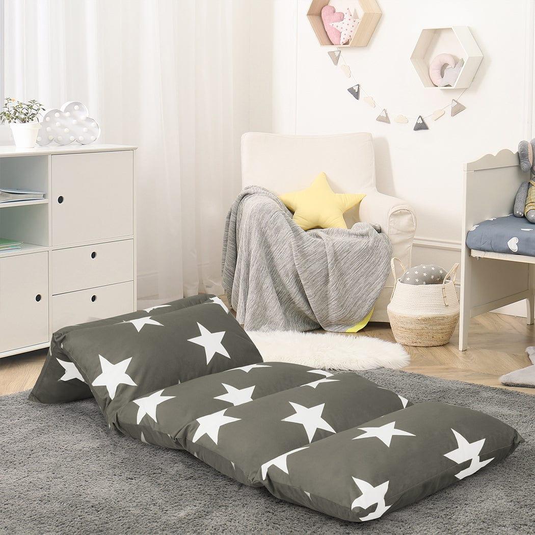 DreamZ Dreamz Foldable Mattress Kids Pillow Bed Cushion Sofa Chair Lazy Couch