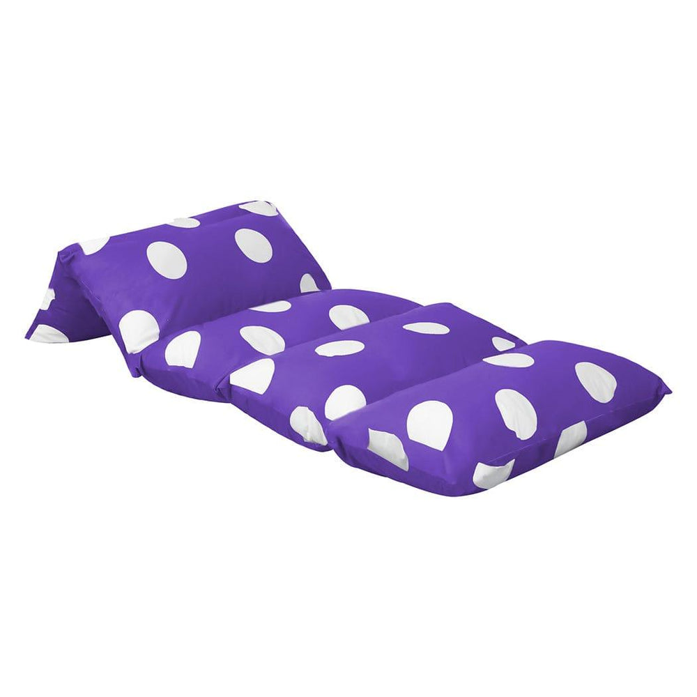 DreamZ Medium / Purple Dreamz Foldable Mattress Kids Pillow Bed Cushion Sofa Chair Lazy Couch