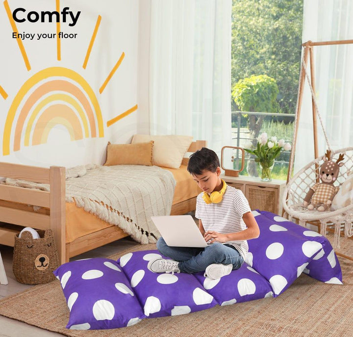 DreamZ Dreamz Foldable Mattress Kids Pillow Bed Cushion Sofa Chair Lazy Couch