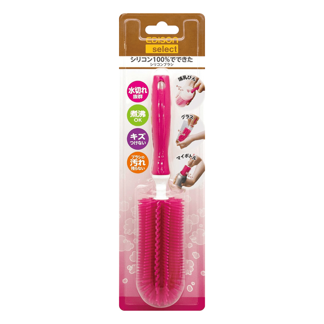 EDISON mama Pink EDISON mama Silicone Baby Bottle Brush